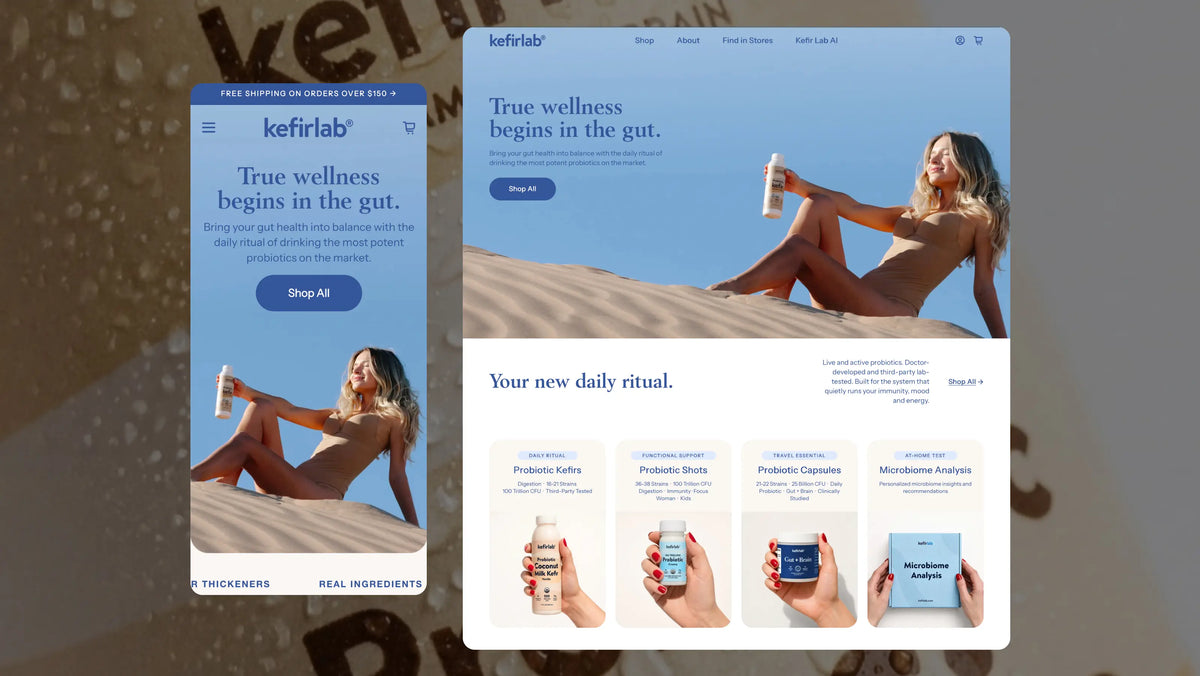 Kefir Lab Website Design