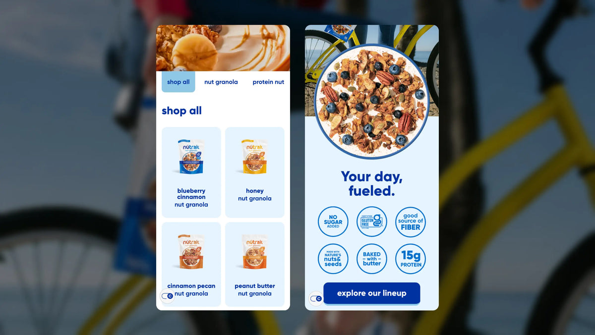 NuTrail Website Design Mobile