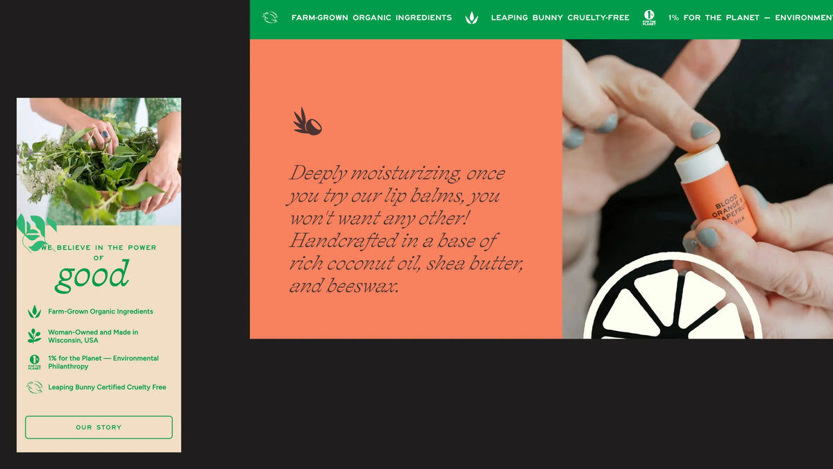 Good Flower Farm Website Design