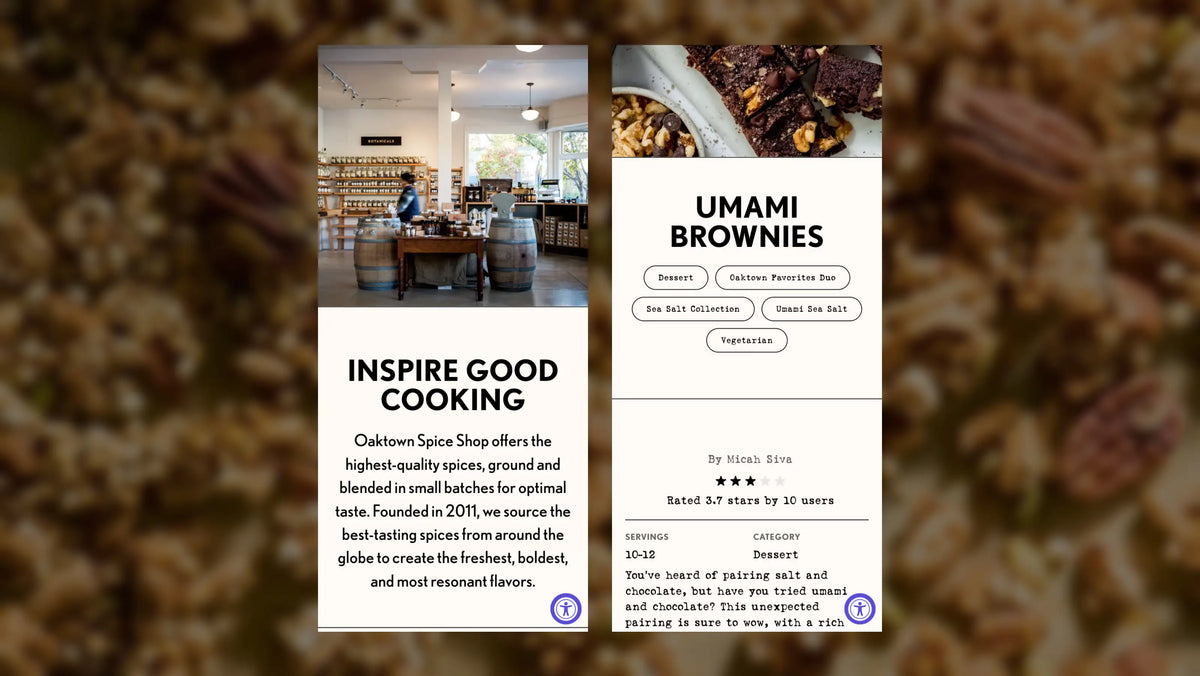 Oaktown Spice Shop Website Design